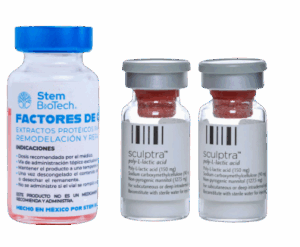 2 Sculptra Sanofi + Factores de Crecimiento